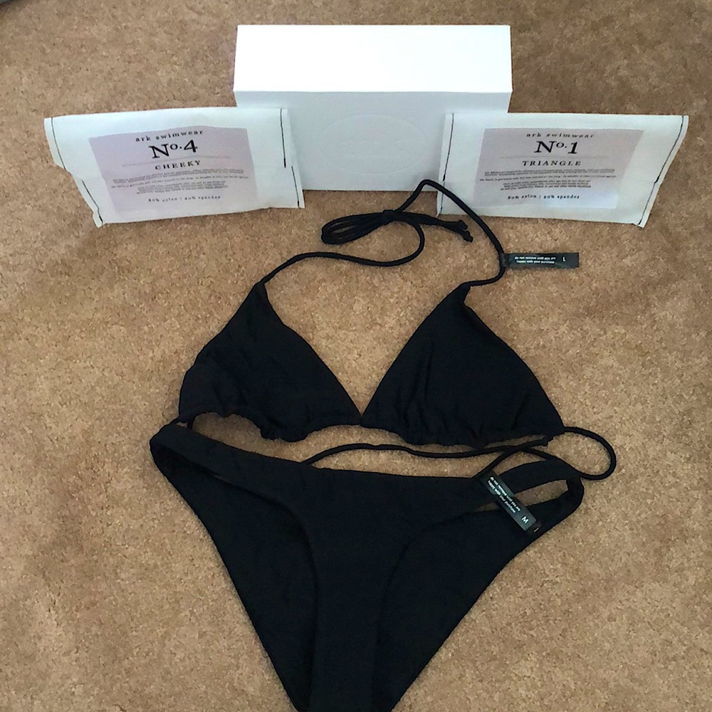 Never worn black Ark Swimwear bikini! Size M/L